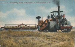 Harvesting Scene, San Joaquín Co. near Stockton Postcard