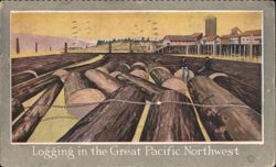 Logging in the Great Pacific Northwest Postcard
