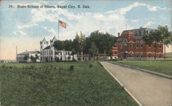 State School of Mines, Rapid City, SD Postcard
