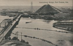 International Bridge, Fort Francis, Ont. Postcard