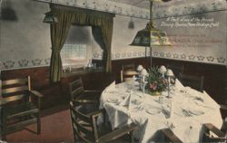 Casa Verdugo Private Dining Room, La Ramada, Glendale CA Postcard
