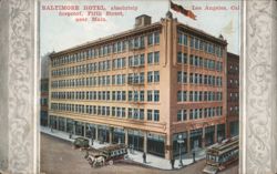 Baltimore Hotel, fireproof, Fifth St near Main Postcard