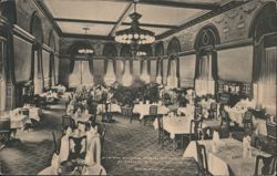 Fifth Floor Main Restaurant, Monticello Hotel, Norfolk, VA Postcard