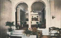 The Anderson Hotel Lobby Interior, San Luis Obispo Postcard