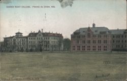 Sacred Heart College, Prairie du Chien, Wis. Postcard