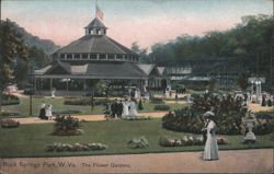 Rock Springs Park, WV - The Flower Gardens Postcard
