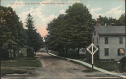 Main Street, looking East from National Bank Postcard