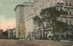 Insurance Row, Hartford, Conn. Postcard