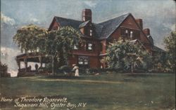Theodore Roosevelt Home, Sagamore Hill, Oyster Bay, NY Postcard