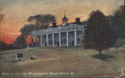 Mount Vernon, Home of George Washington, VA Postcard
