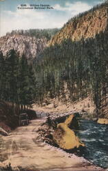 Gibbon Canyon, Yellowstone National Park Postcard