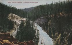 Virginia Cascades, Yellowstone National Park Postcard