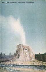 Lone Star Geyser, Yellowstone National Park Postcard