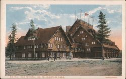 Old Faithful Inn, Yellowstone Park Postcard