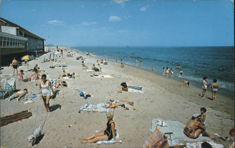 Salisbury Beach, MA - Crowded Summer Beach Day Massachusetts