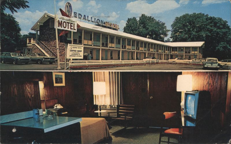 Medallion Motel Exterior & Interior, West Springfield, MA Massachusetts