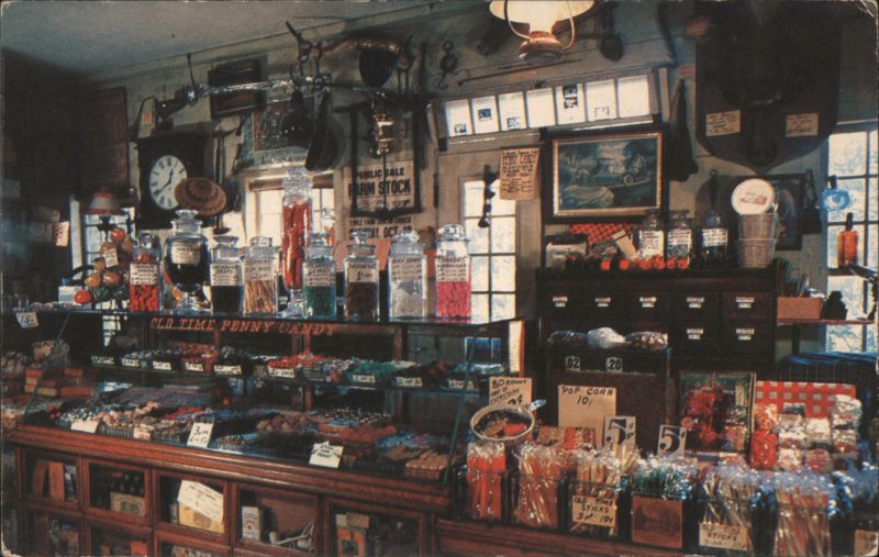 The Penny Candy Counter at the Wayside Country Store Sudbury Massachusetts