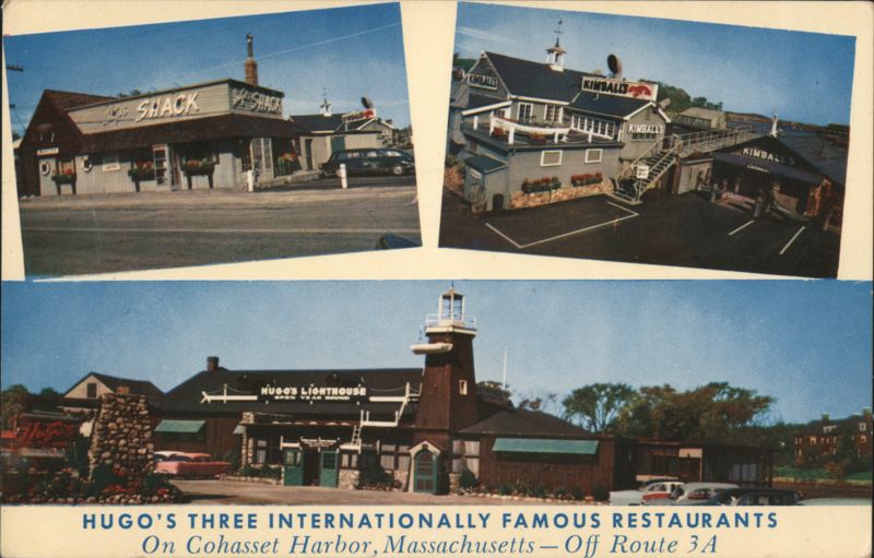 Hugo's Three Internationally Famous Restaurants Cohasset Massachusetts