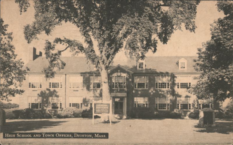 High School and Town Offices, Dighton, Mass. Massachusetts