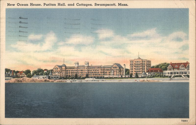 New Ocean House, Puritan Hall, and Cottages, Swampscott, Mass. Massachusetts