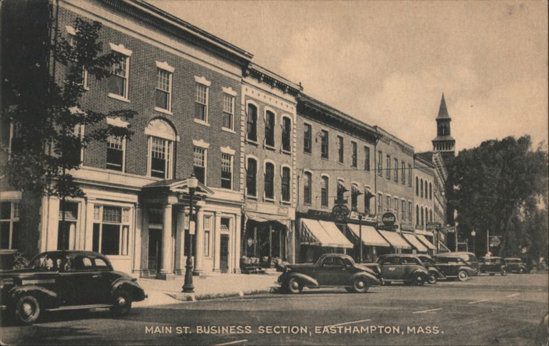 Main St. Business Section, Easthampton, MA Massachusetts