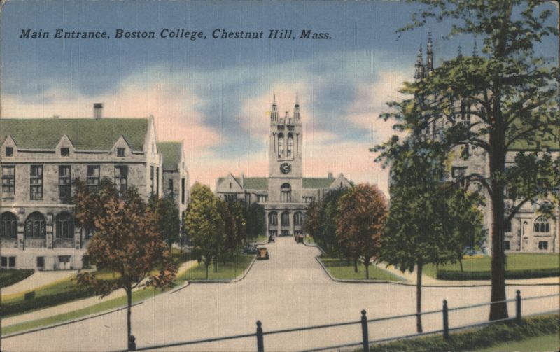Main Entrance, Boston College, Chestnut Hill Massachusetts