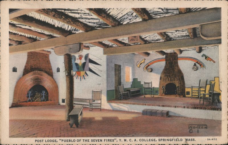 Post Lodge, 'Pueblo of the Seven Fires', Y.M.C.A. College Springfield Massachusetts