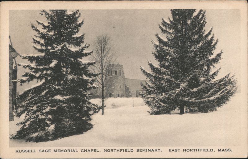 Russell Sage Memorial Chapel, Northfield Seminary, Snow East Northfield Massachusetts