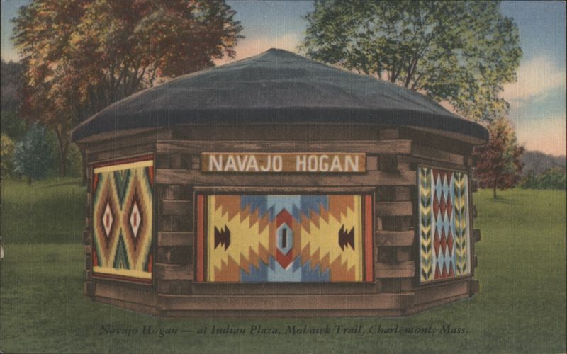 Navajo Hogan at Indian Plaza, Mohawk Trail, Charlemont Massachusetts