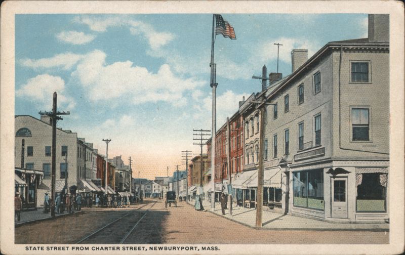 State Street from Charter Street, Newburyport, MA Massachusetts