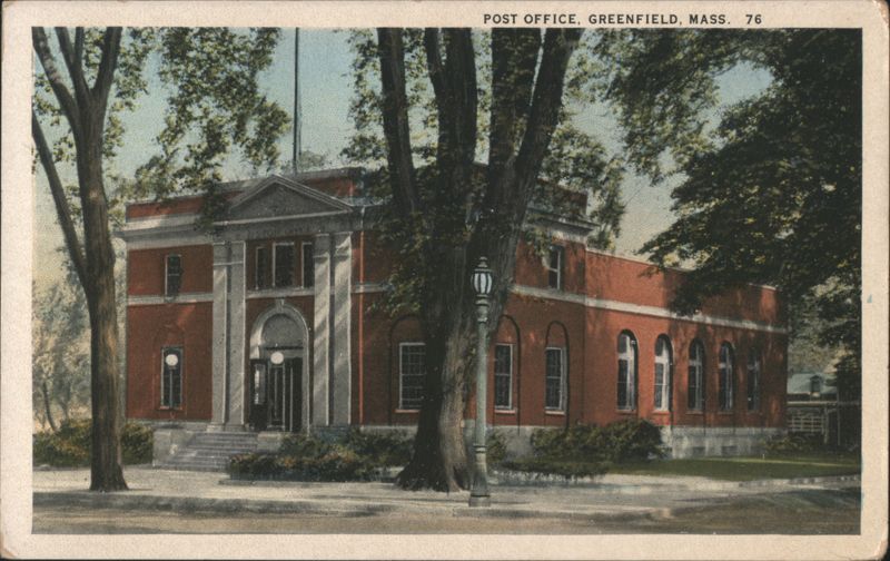 Post Office, Greenfield, MA Massachusetts