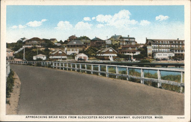 Approaching Briar Neck from Gloucester-Rockport Highway Massachusetts