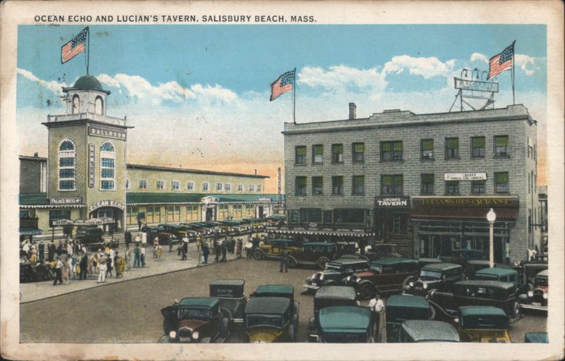 Ocean Echo and Lucian's Tavern, Salisbury Beach, Mass. Massachusetts