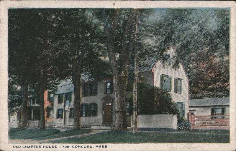 Old Chapter House, 1708 Concord Massachusetts Miller