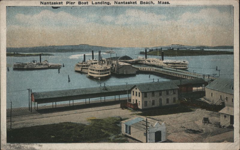 Nantasket Pier Boat Landing, Nantasket Beach, Mass. Massachusetts