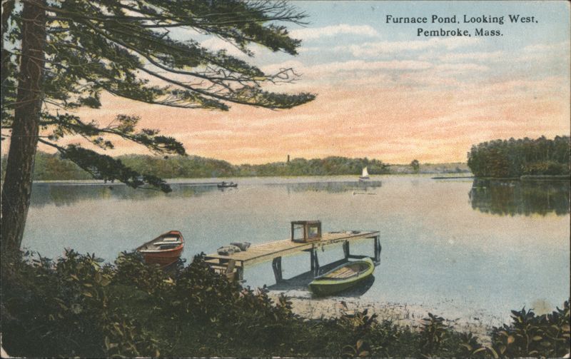 Furnace Pond, Looking West, Pembroke, Mass. Massachusetts