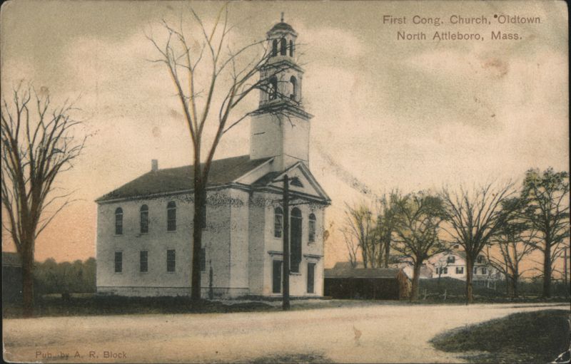 First Cong. Church, Oldtown, North Attleboro, MA Massachusetts