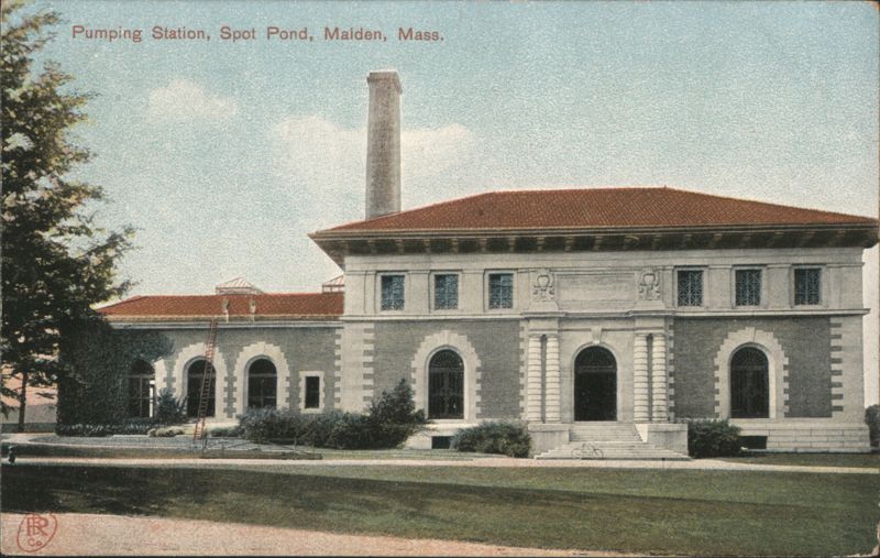 Pumping Station, Spot Pond, Malden, Mass. Massachusetts