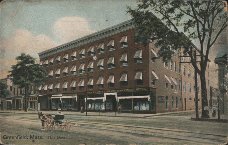 John Wilson & Company Department Store, The Devens Greenfield Massachusetts