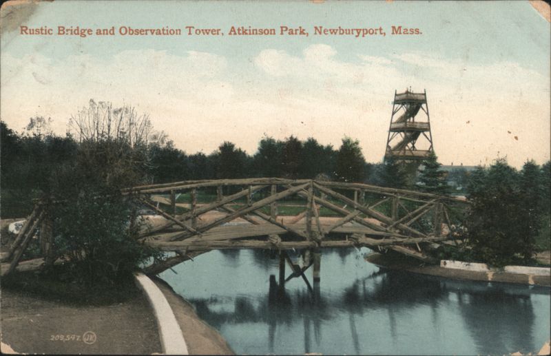 Rustic Bridge & Observation Tower, Atkinson Park Newburyport Massachusetts