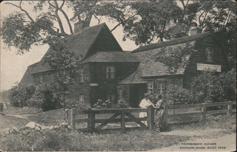 Fairbanks House, Dedham, MA - Built 1636 Massachusetts