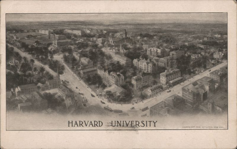 Harvard University Aerial View, Cambridge, MA Massachusetts