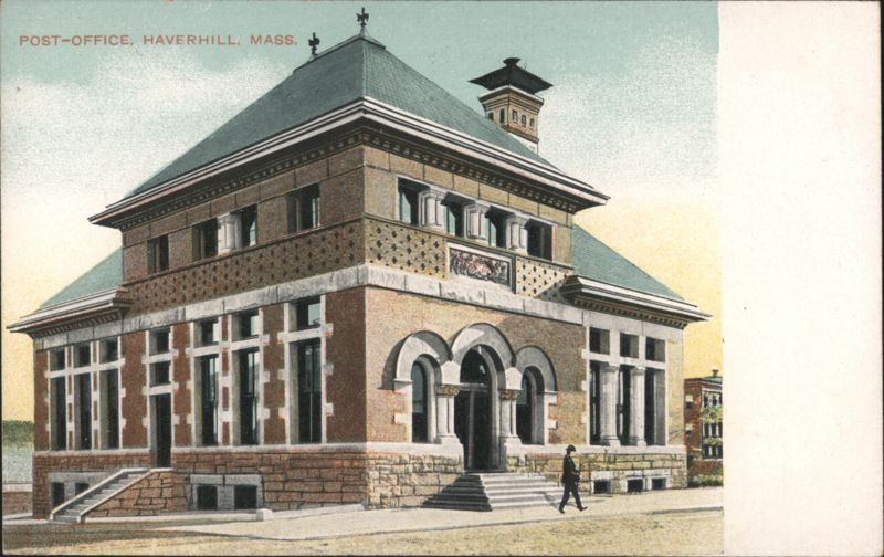 Haverhill MA Post Office Building, Architectural View Massachusetts