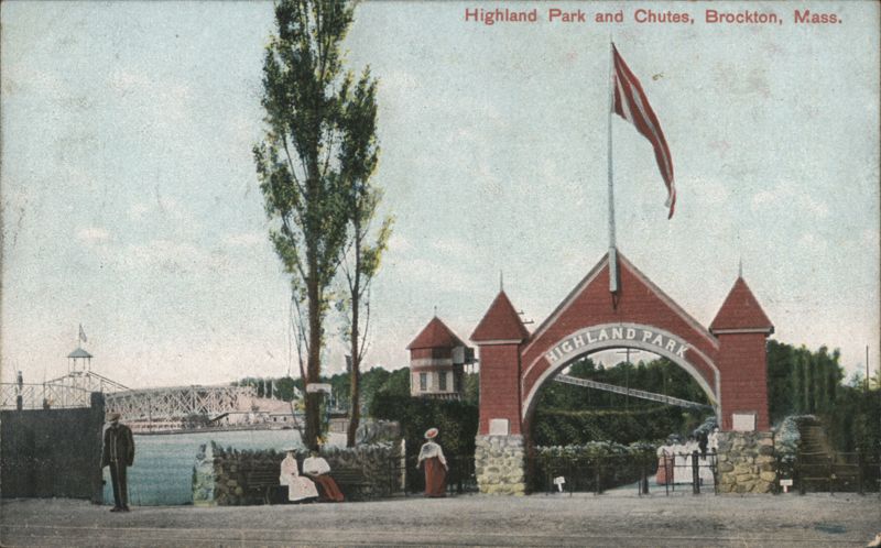 Highland Park and Chutes, Brockton, MA Massachusetts