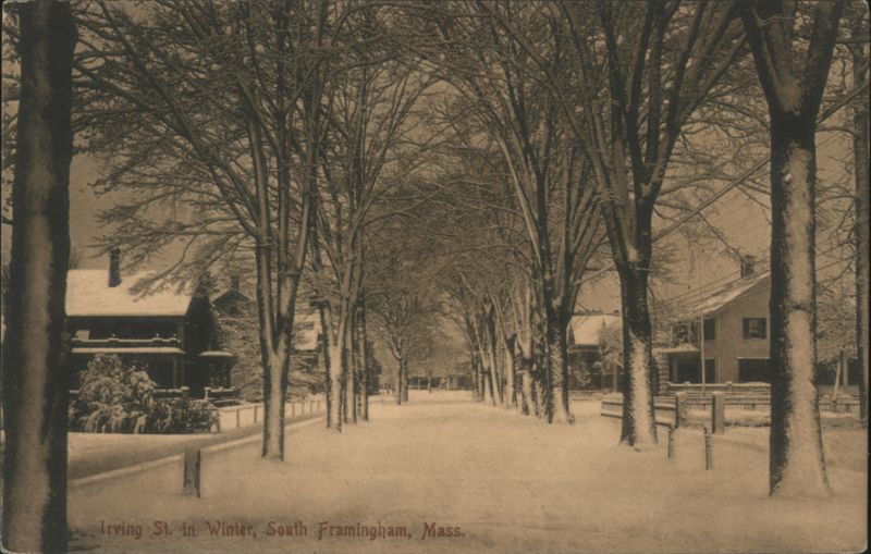 Irving St. In Winter, South Framingham, Mass. Massachusetts