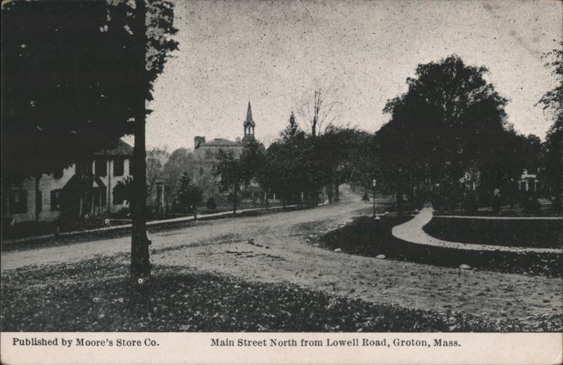 Main Street North from Lowell Road, Groton, MA Massachusetts