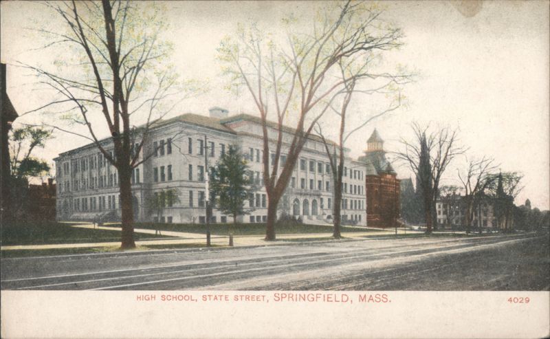High School, State Street, Springfield, MA Massachusetts