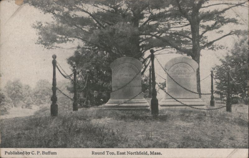 Round Top, East Northfield - Gravestones with Chains Massachusetts