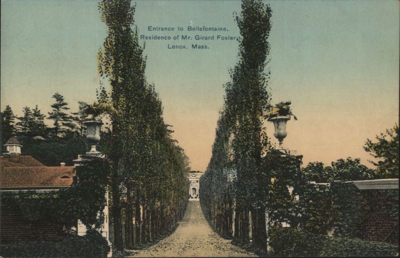 Bellefontaine Residence, Mr. Girard Foster Entrance Lenox Massachusetts