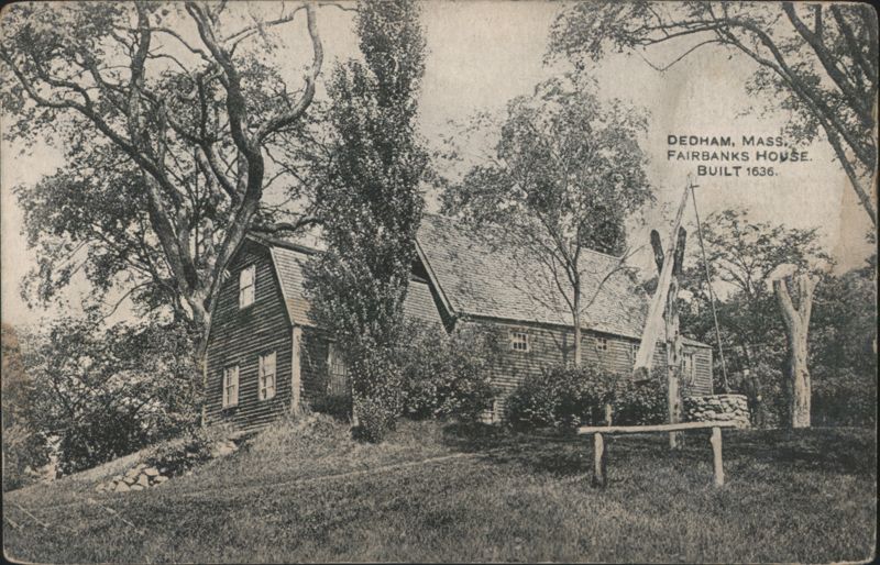 Fairbanks House, Dedham, MA, Built 1636 Massachusetts